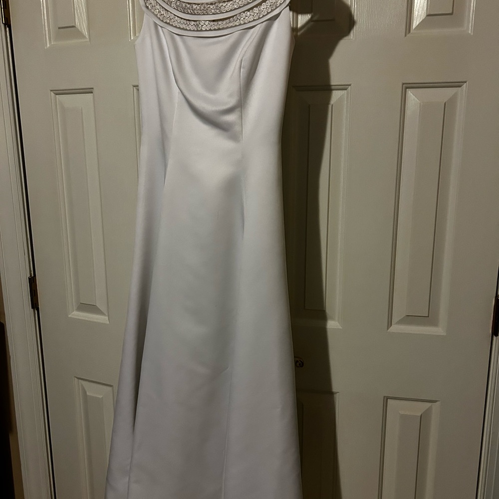 Elegant White Evening Gown